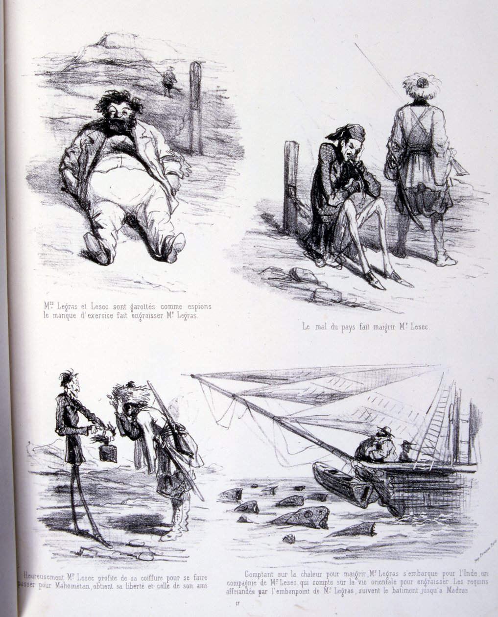 Ilustración para El arte de engordar y adelgazar de Amédée de Noé