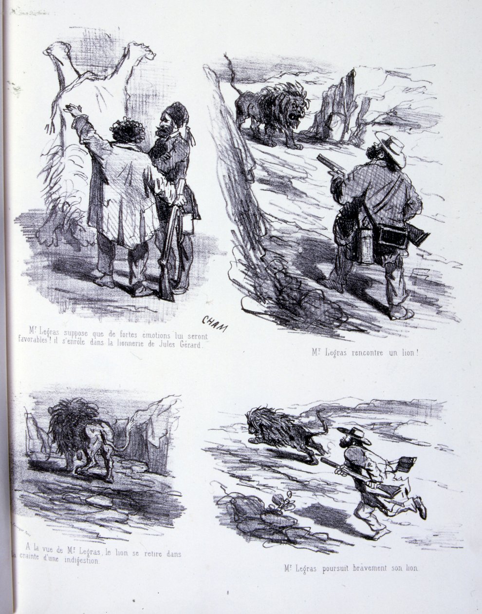 Ilustración para El arte de engordar y adelgazar de Amédée de Noé