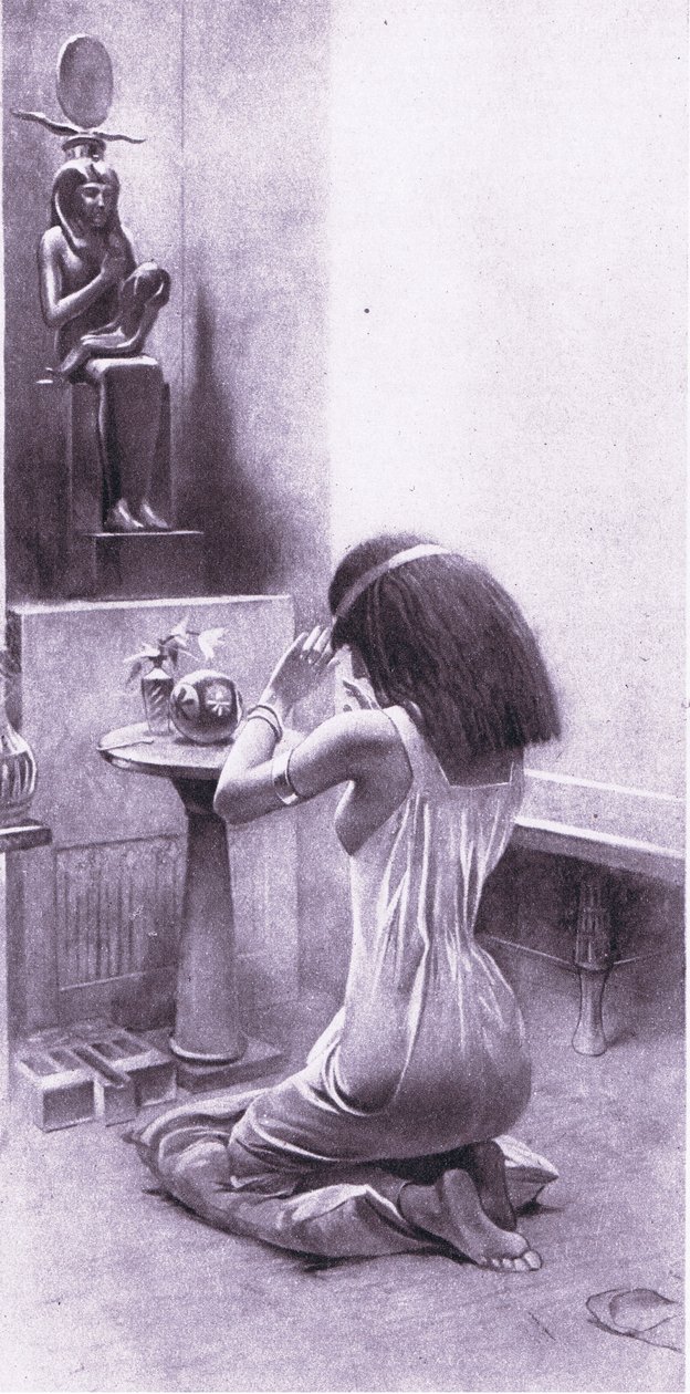 Mujer egipcia en sus devociones, 1925 de Amedee Forestier