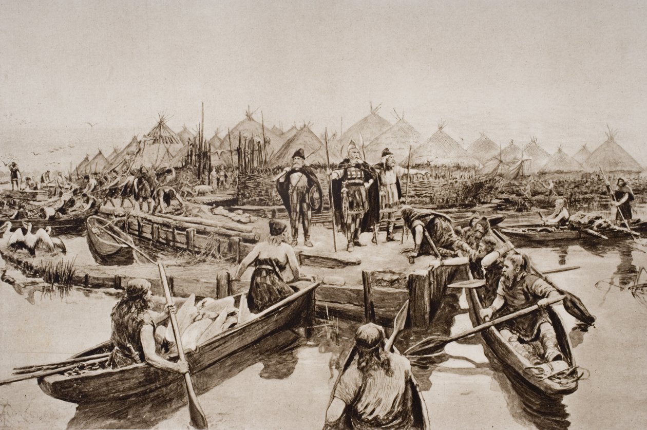 Inglaterra, Hace Dos Mil Años, ilustración de 