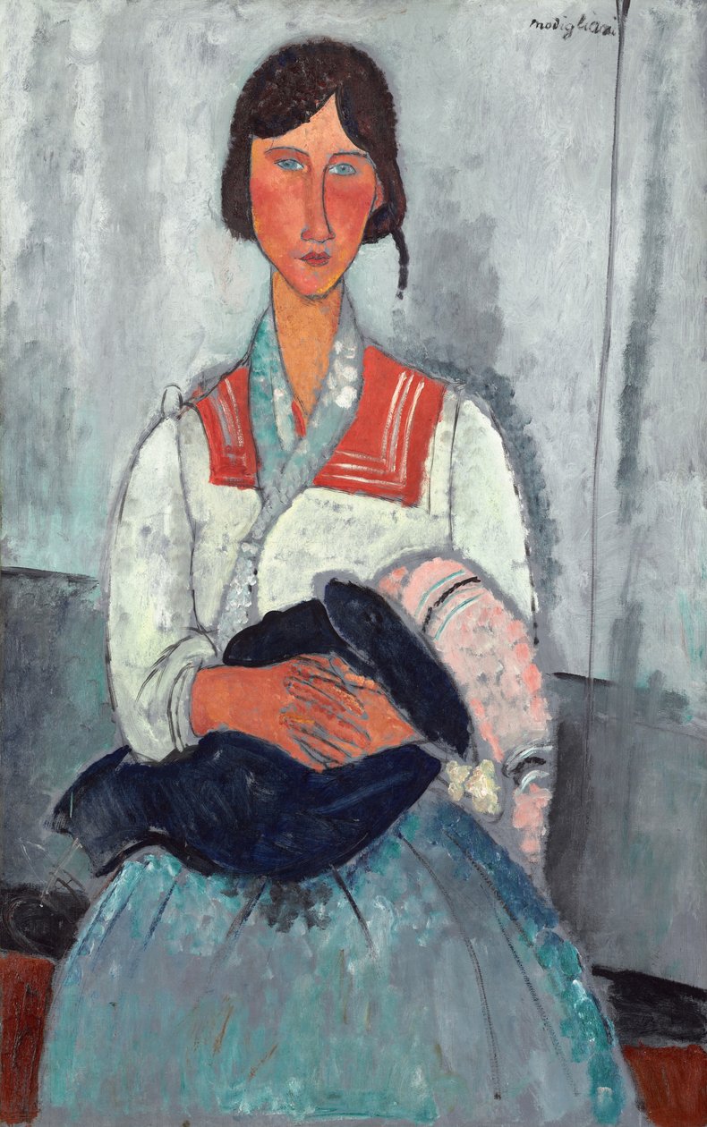Gitana con Bebé de Amedeo Modigliani