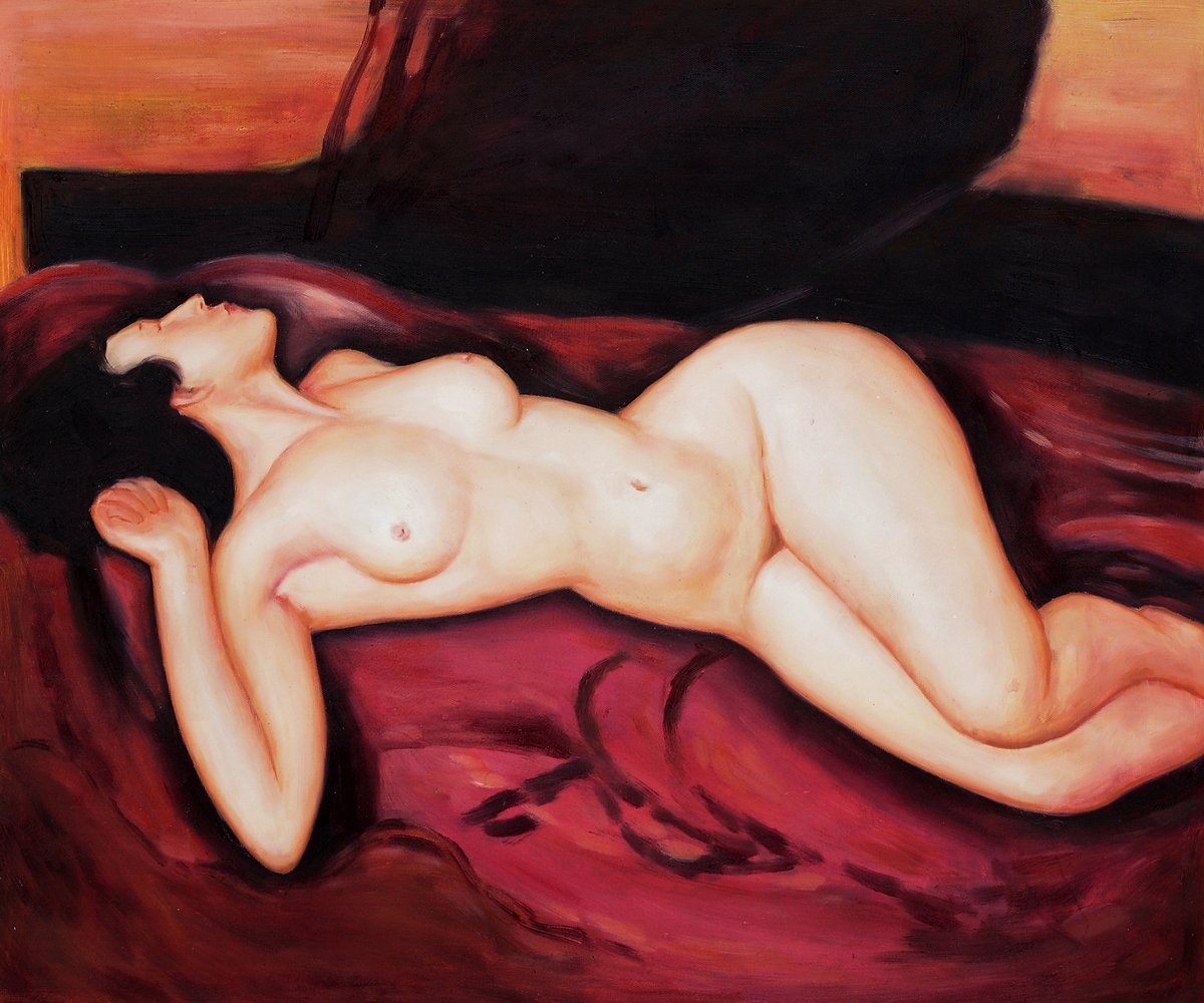 Desnudo acostado de espaldas de Amedeo Modigliani