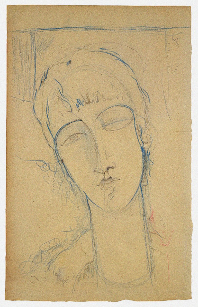 Anna Akhmatova Retrato de una mujer roja, 1915 de Amedeo Modigliani