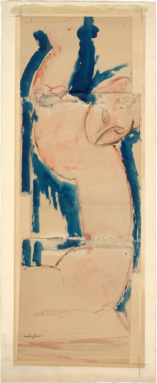 Cariatide: Rosa y Azul de Amedeo Modigliani