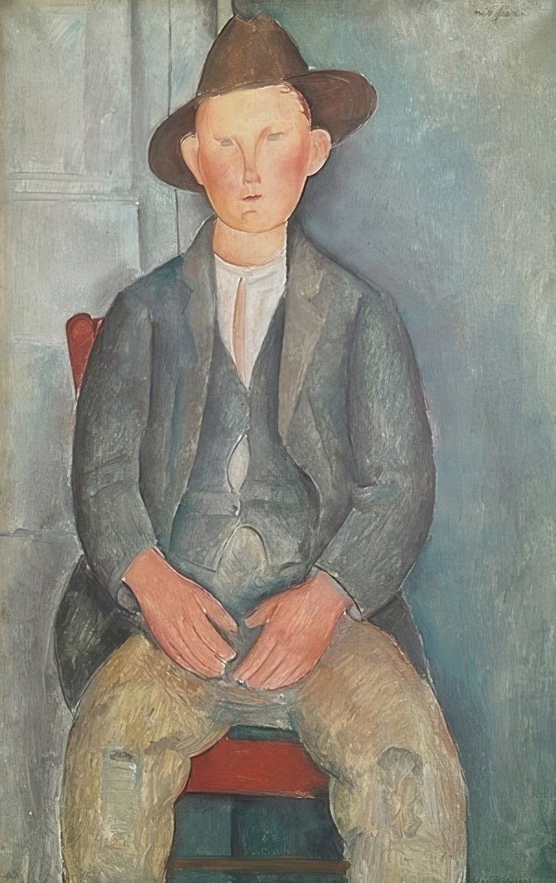 El pequeño campesino. Alrededor de 1918 de Amedeo Modigliani