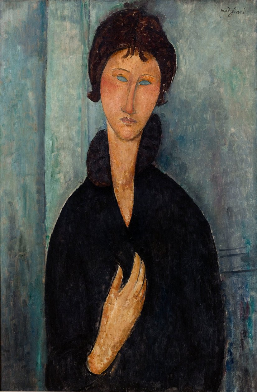 Mujer de ojos azules de Amedeo Modigliani