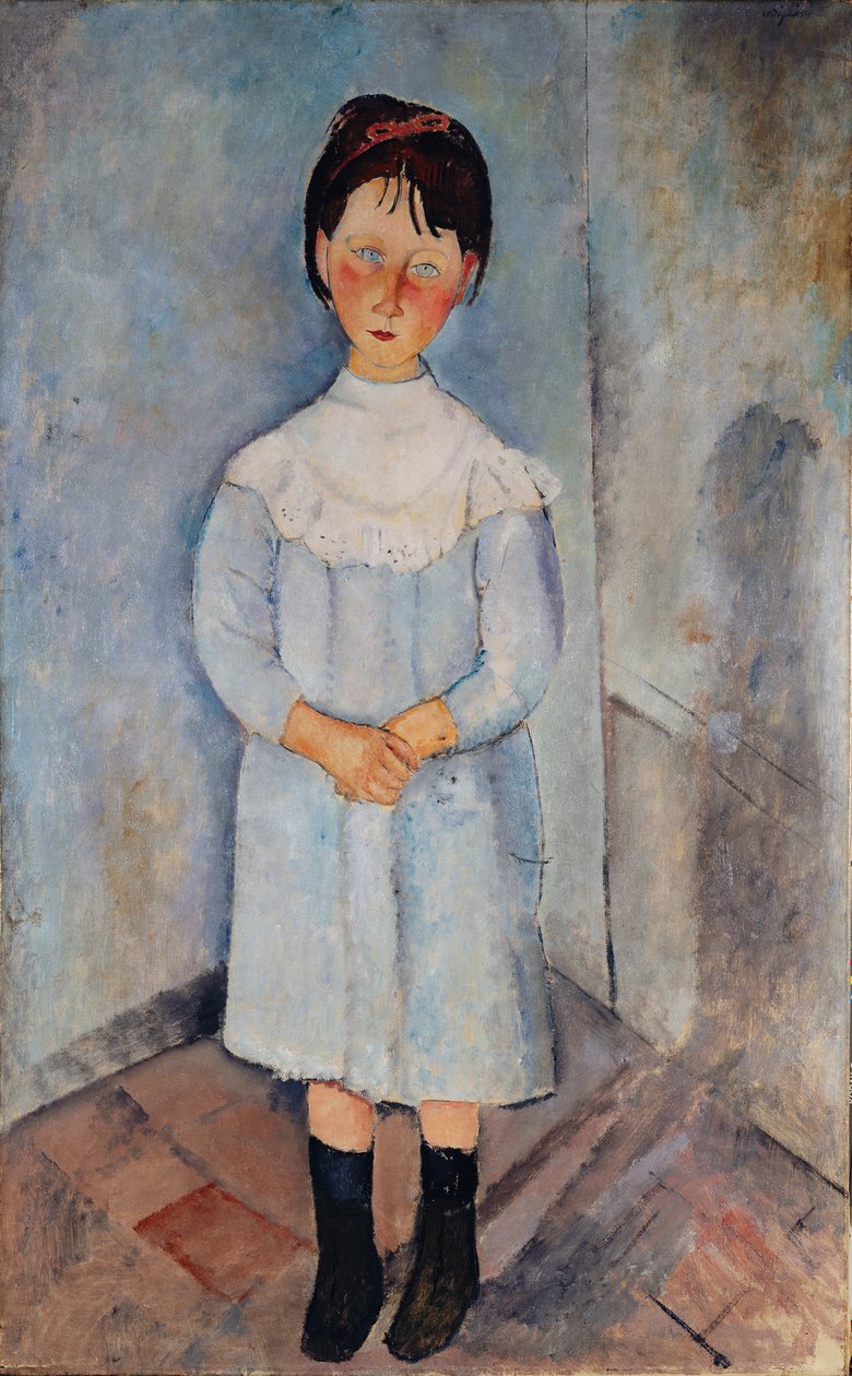 Fillette en bleu, 1918 de Amedeo Modigliani