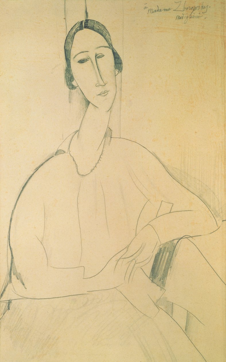Hanka Zborowska, c.1917 de Amedeo Modigliani