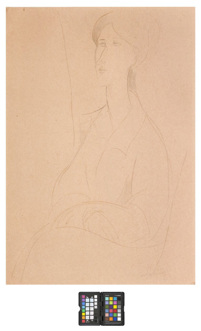 Hanks Zborowska con las manos en su regazo de Amedeo Modigliani