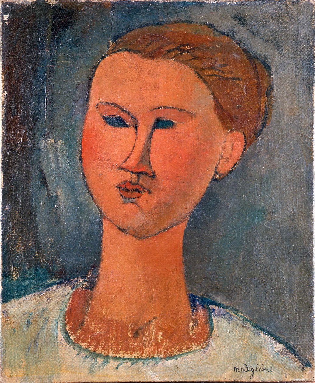 Cabeza de mujer joven de Amedeo Modigliani