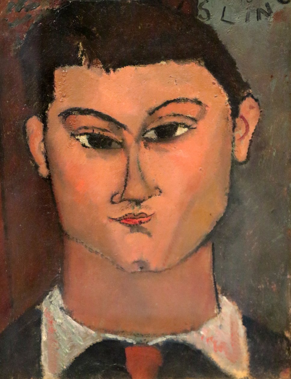 Italiano: Retrato del pintor Moisè Kisling de Amedeo Modigliani