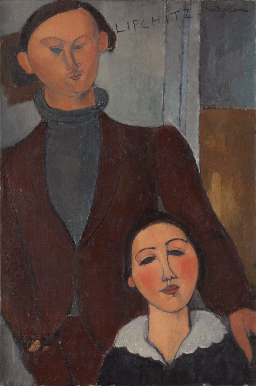 Jacques y Berthe Lipchitz de Amedeo Modigliani