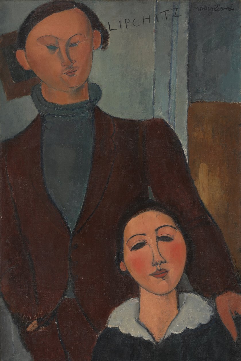 Jacques y Berthe Lipchitz de Amedeo Modigliani