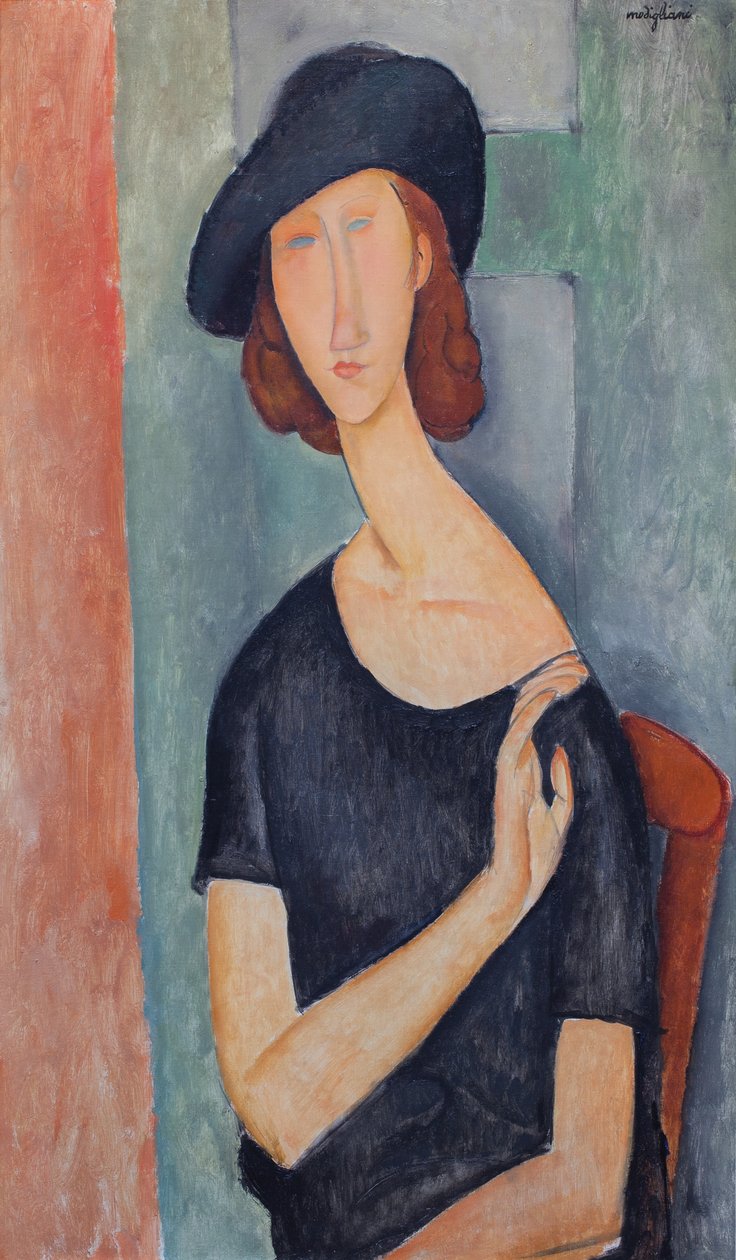 Jeanne Hébuterne con sombrero de Amedeo Modigliani