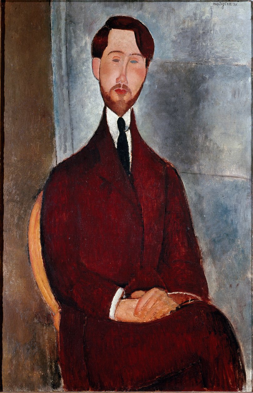 Leopold Zborowski - Retrato de Leopold Zborowski de Amedeo Modigliani