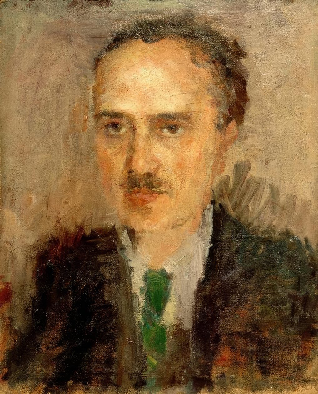 Hombre con bigote de Amedeo Modigliani