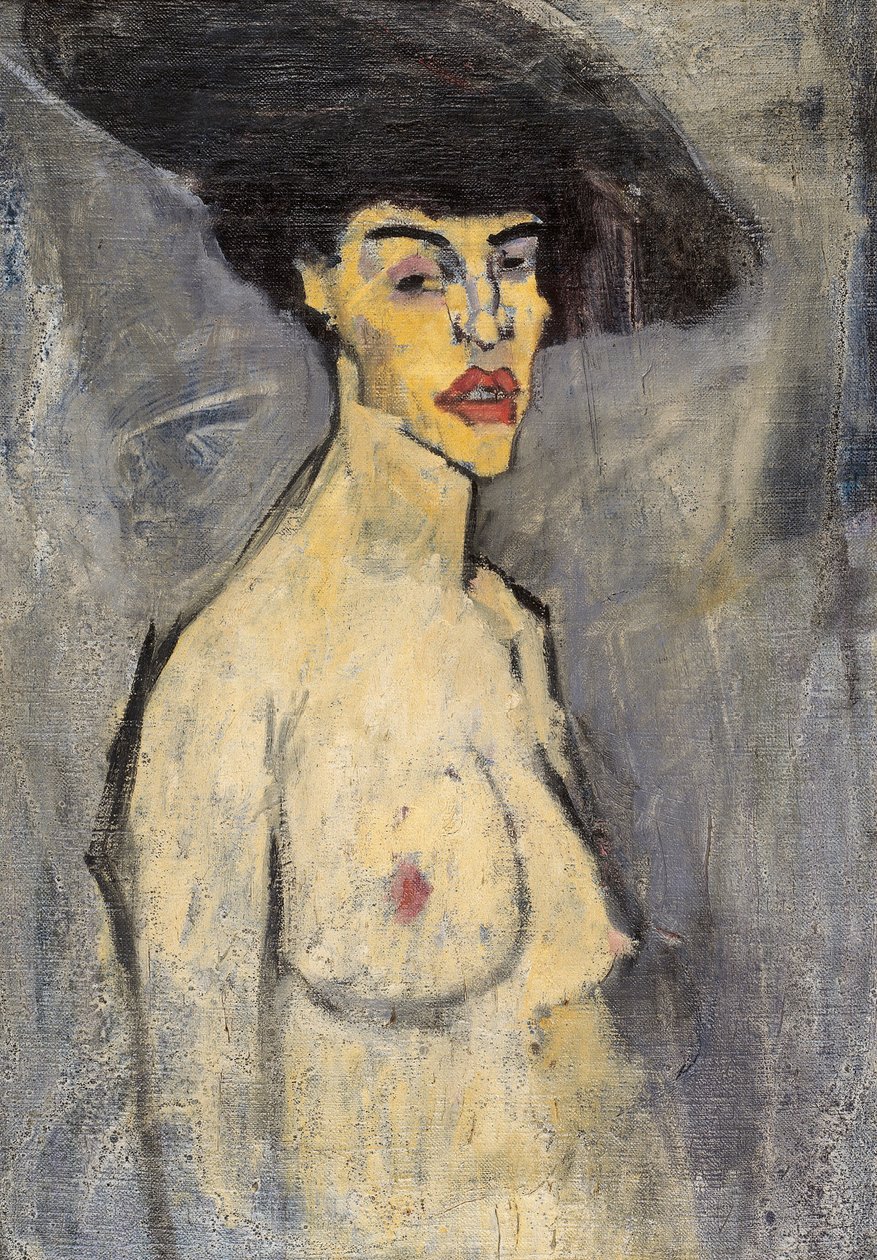 Desnudo con sombrero de Amedeo Modigliani