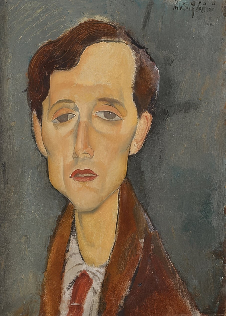 Retrato de Franz Hellens (1881-1972). 1919 de Amedeo Modigliani