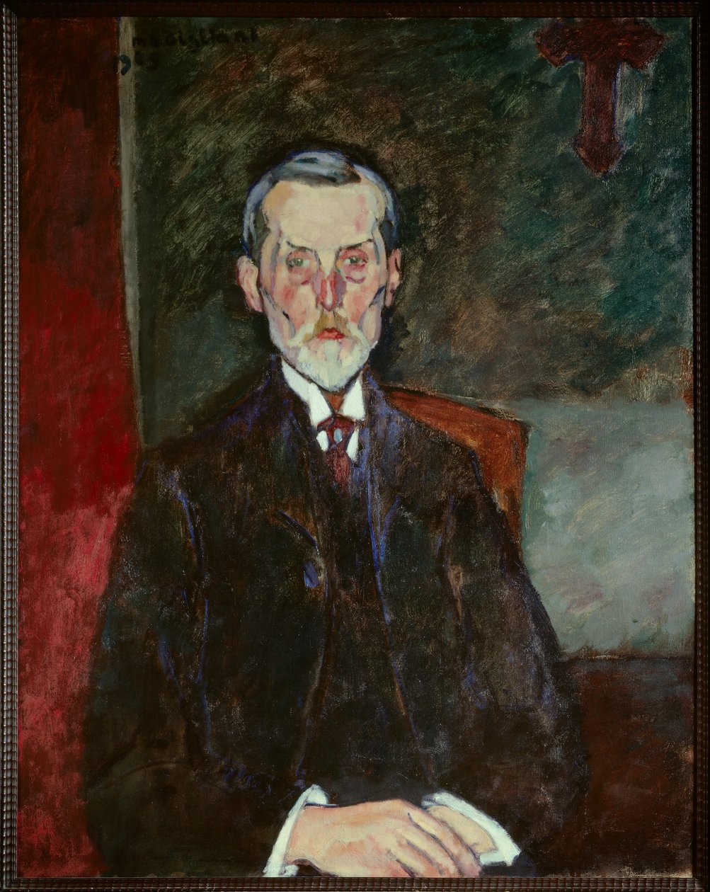 Retrato de Jean Baptiste Alexandre en la Crucifixión de Amedeo Modigliani