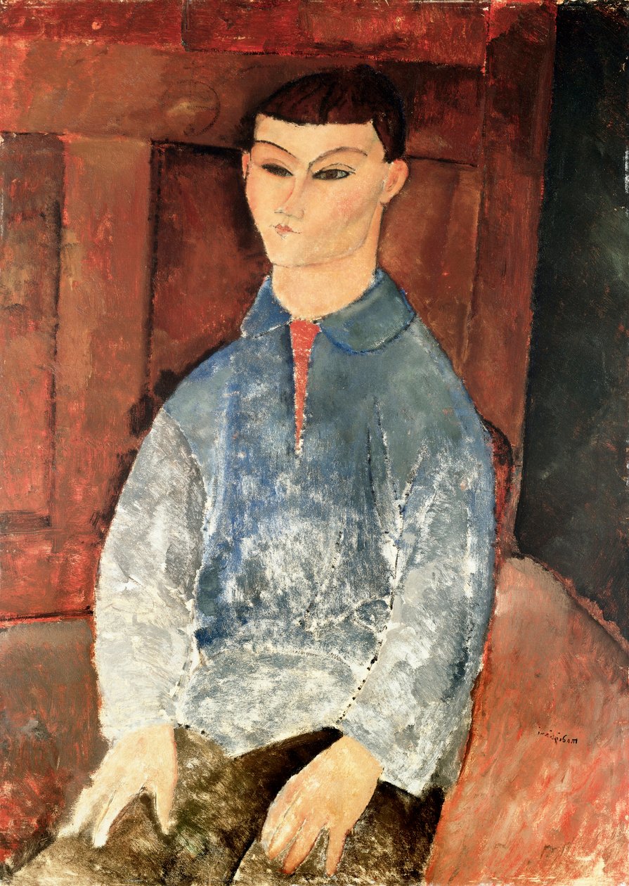 Retrato de Moise Kisling Seduto de Amedeo Modigliani