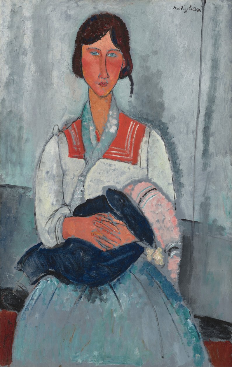 Mujer romaní con bebé de Amedeo Modigliani