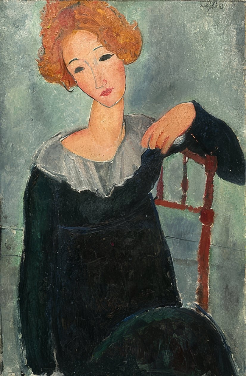 Mujer pelirroja. 1917 de Amedeo Modigliani