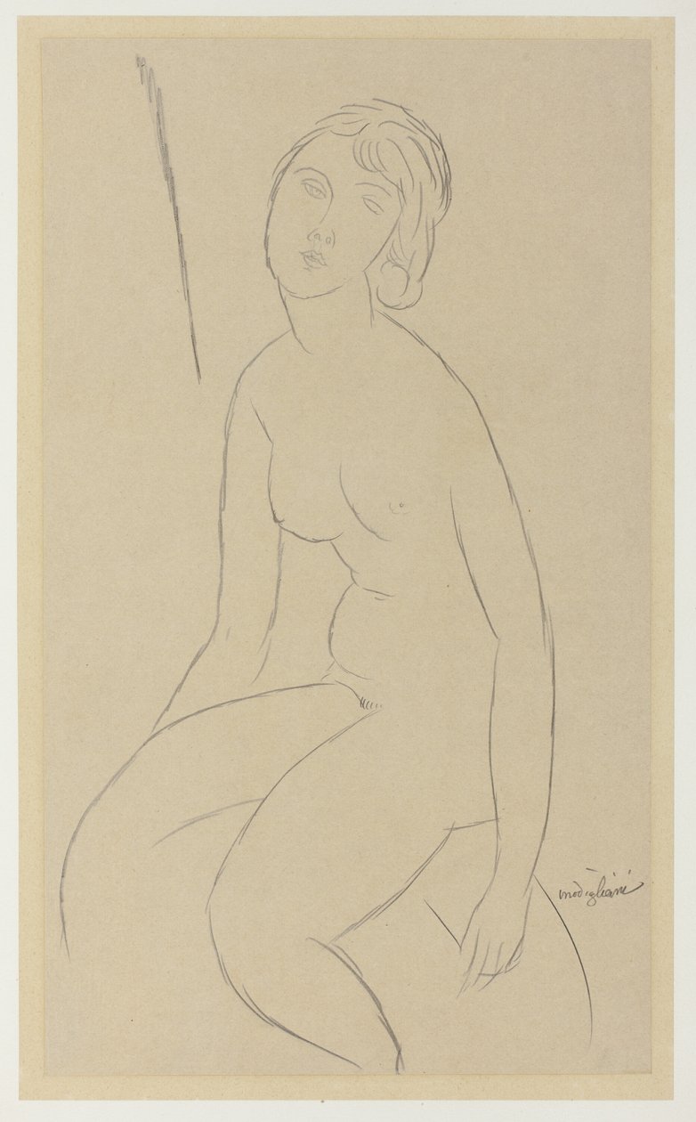 Desnudo sentado de Amedeo Modigliani