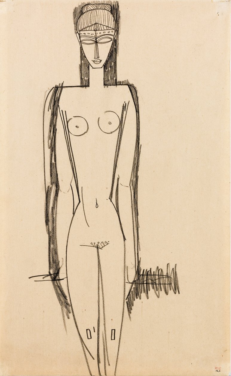 Desnudo de pie, c.1910-1911 de Amedeo Modigliani