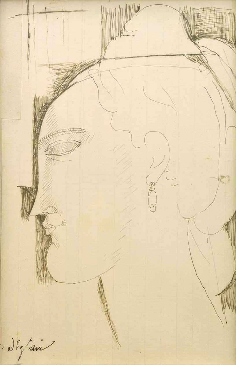 Cabeza de mujer de Amedeo Modigliani