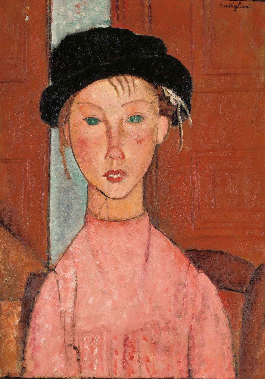 Niña con boina, 1918 de Amedeo Modigliani