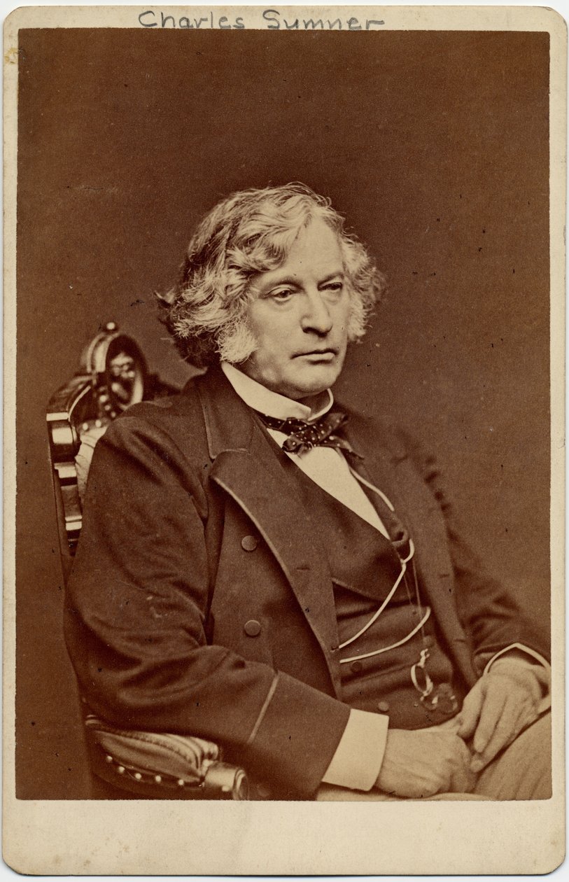 Charles Sumner (1811-74), senador de EE.UU. de American Photographer