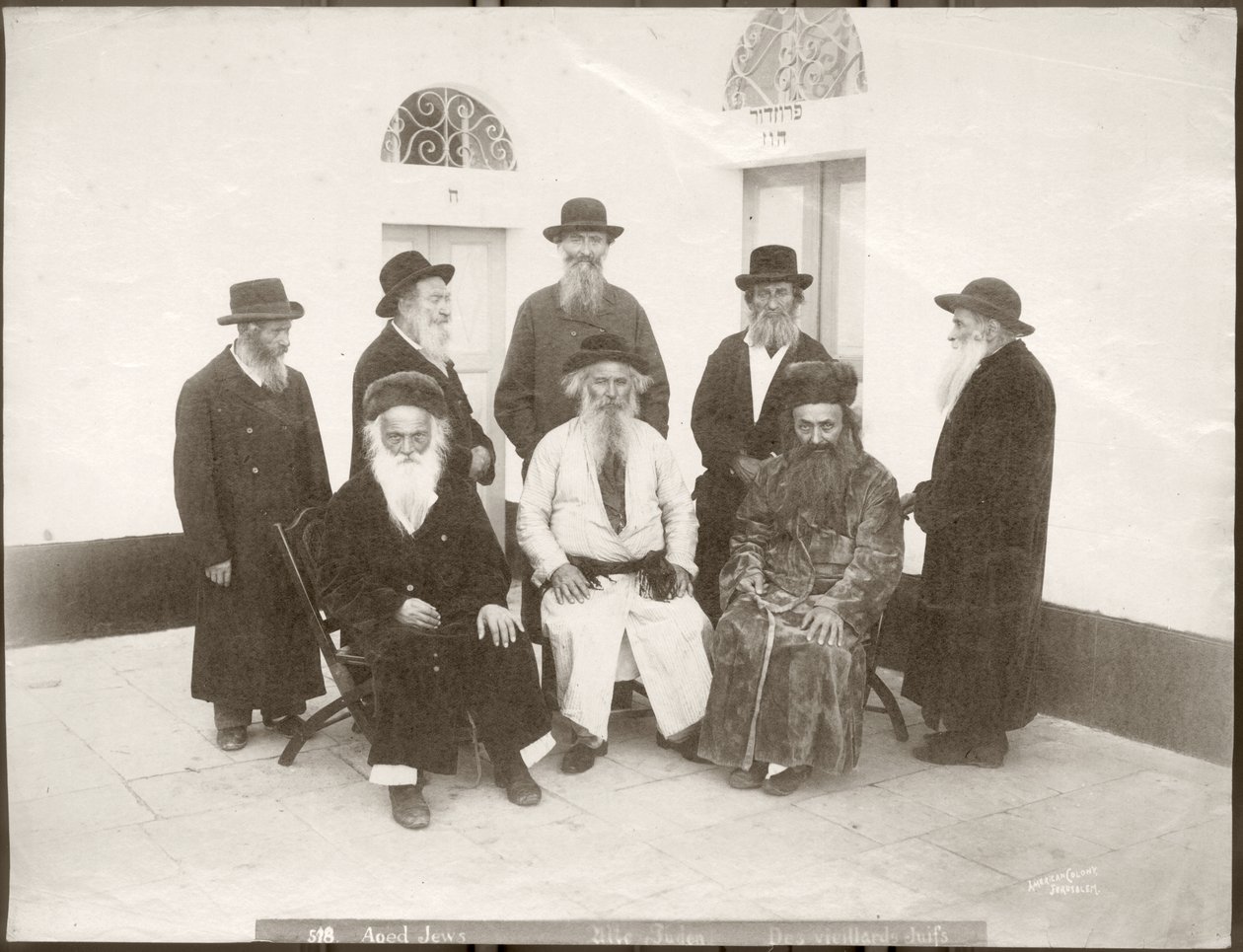 Judíos europeos ancianos, c.1898-1911 de American Photographer