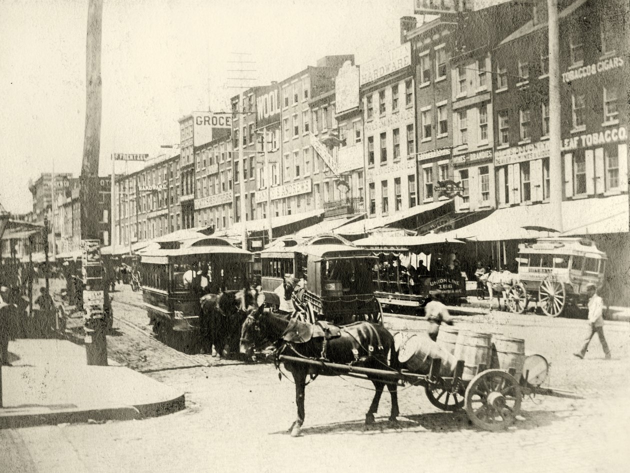 Calles Front y Market, 1881 de American Photographer