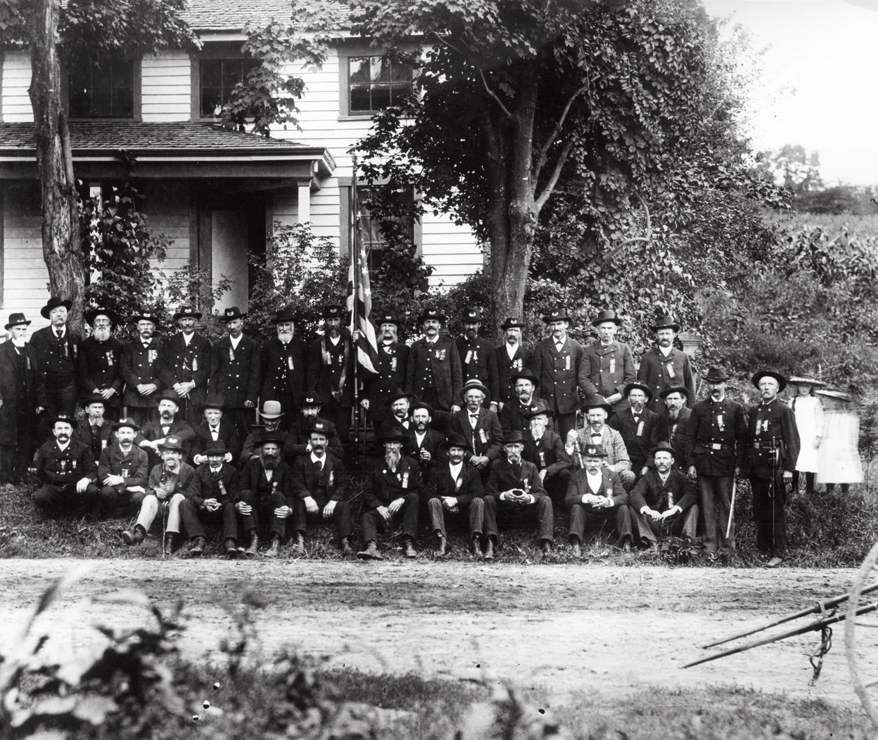 Veteranos de la Guerra Civil GAR, c.1890 de American Photographer