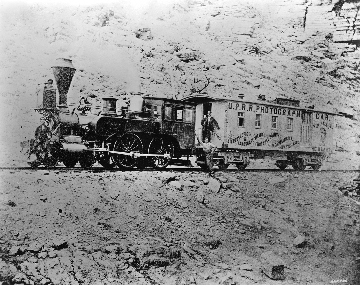 Carro Fotográfico J.B. Silvis U.P.R.R. cerca de Point of Rocks, Wyoming, c.1868 de American Photographer
