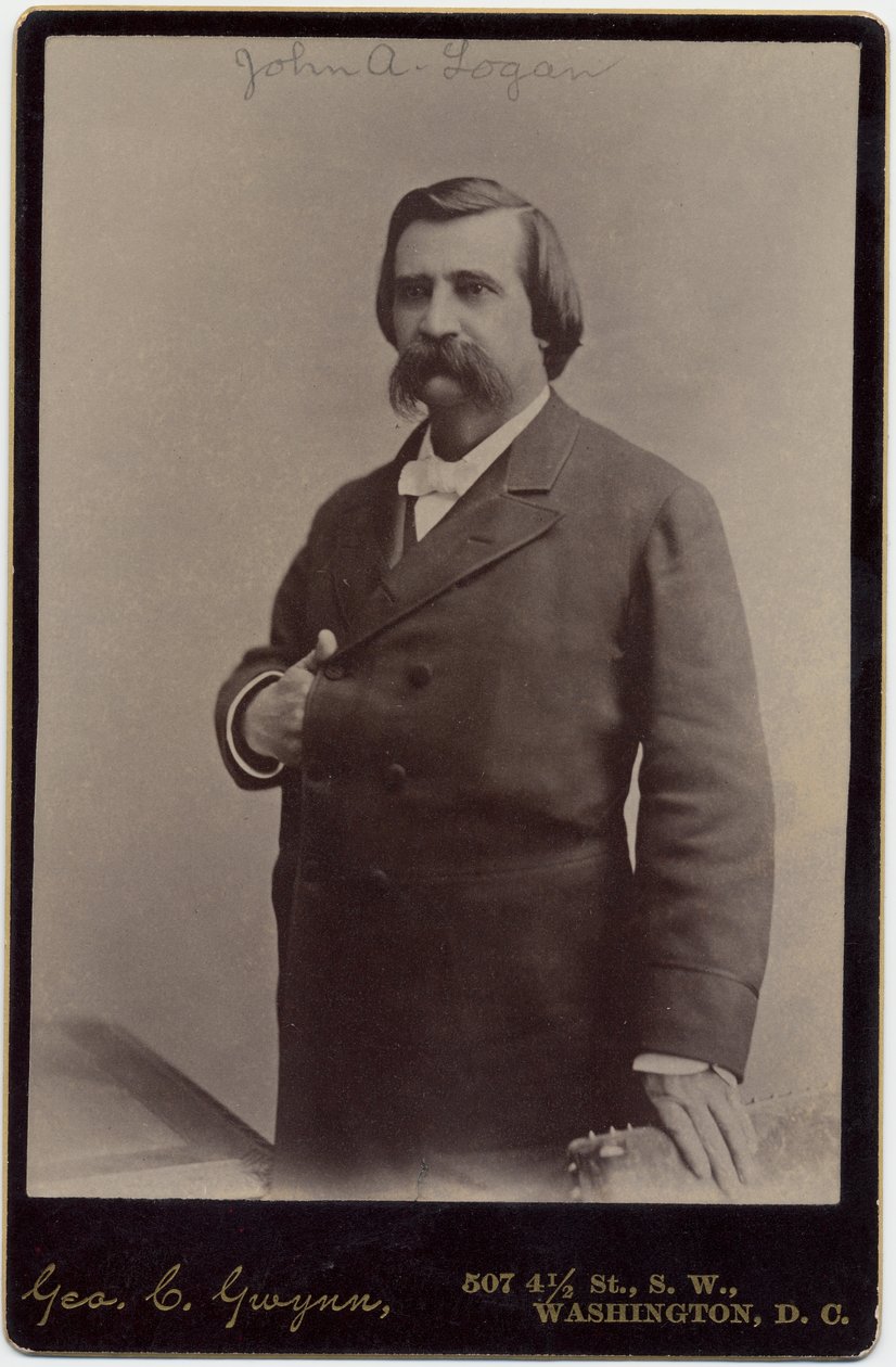 John Alexander Logan (1826-86), Senador de EE.UU. y General del Ejército de la Unión; foto de George C Gwynn, Washington DC de American Photographer