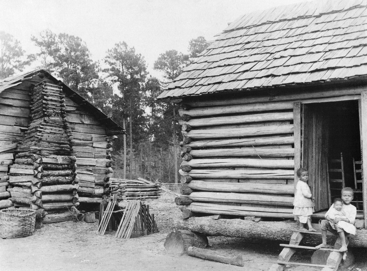 Cabañas de troncos en Thomasville, Florida, c.1900 de American Photographer