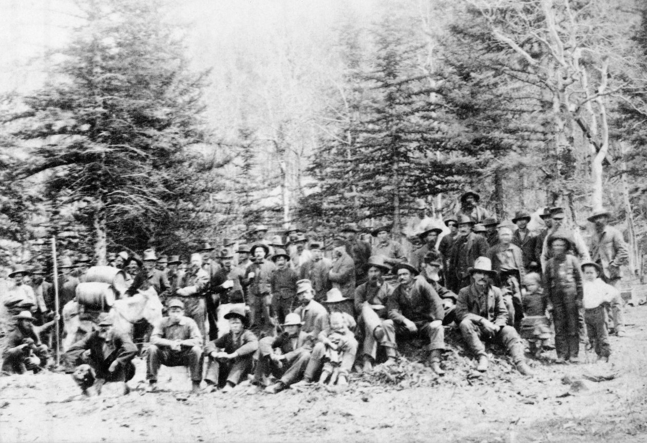 Mineros en un campamento minero de Colorado de American Photographer