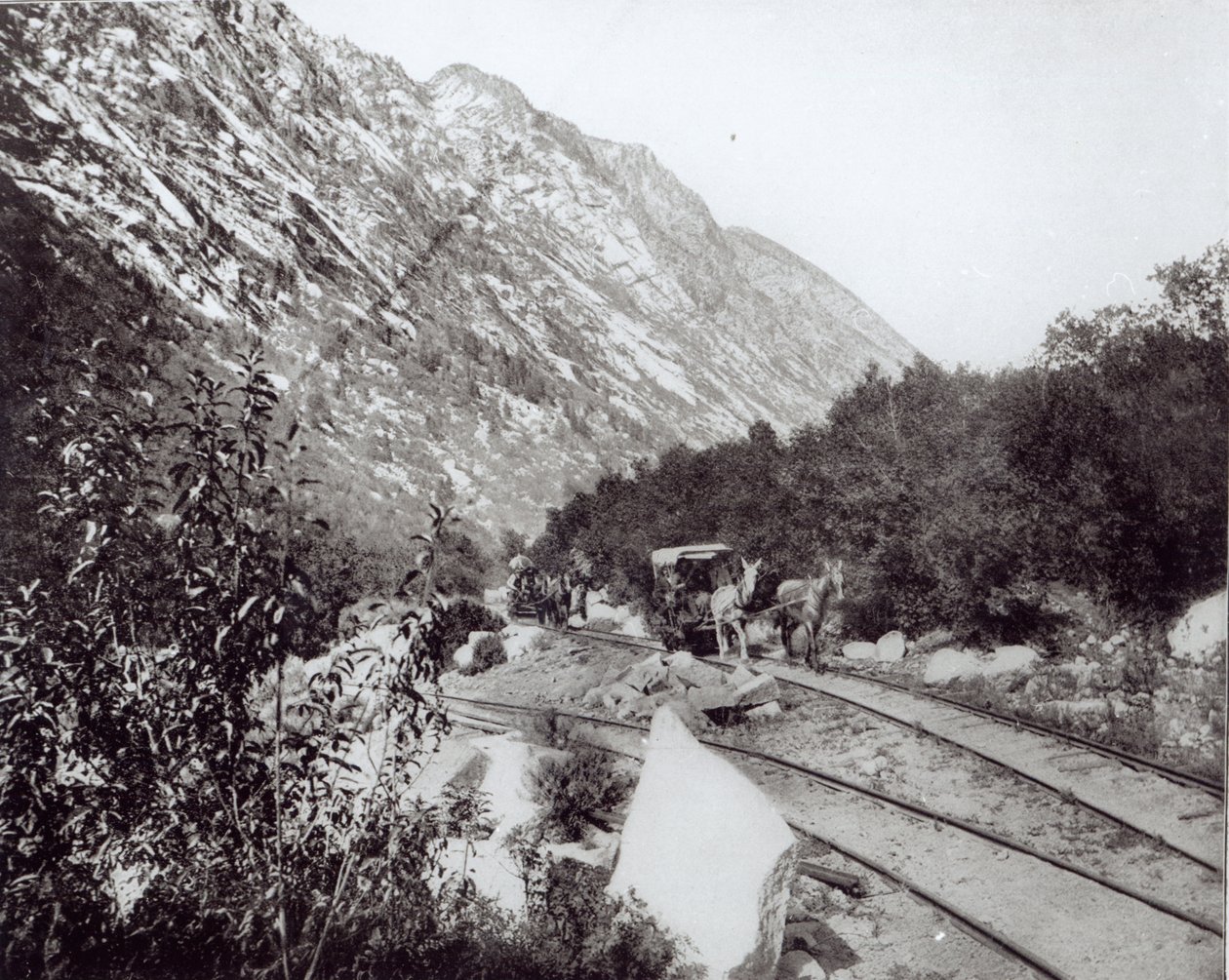 Ferrocarril de mulas en América del Norte, finales del siglo XIX de American Photographer