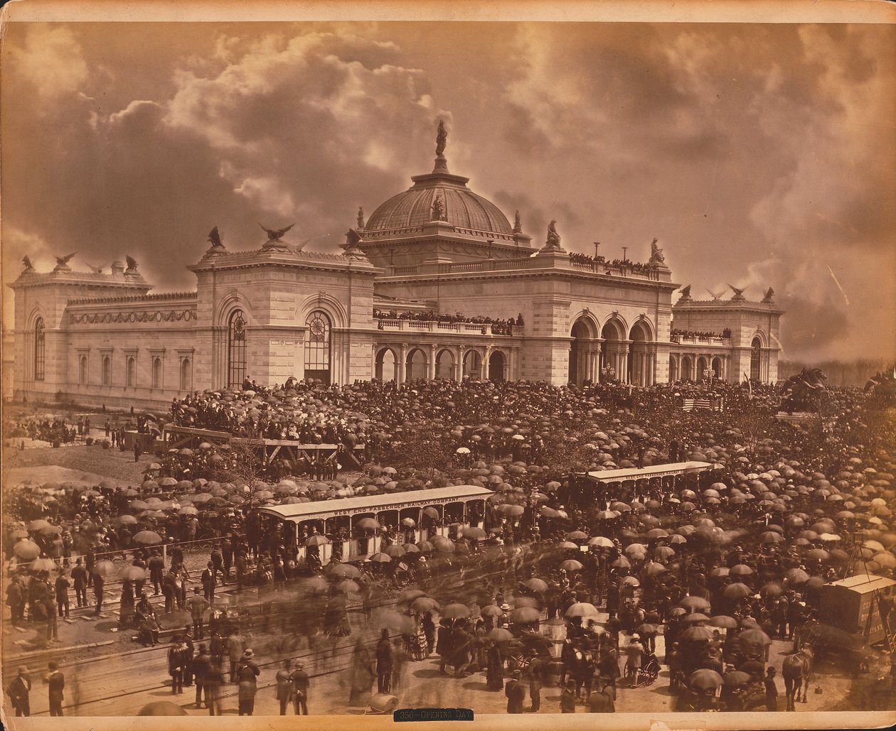 Día de apertura: los oradores, 1876 de American Photographer