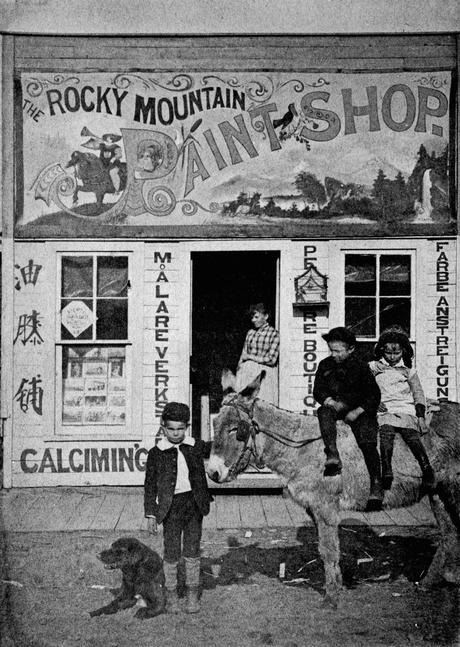 Taller de pintura de las Montañas Rocosas, c.1880-90 de American Photographer