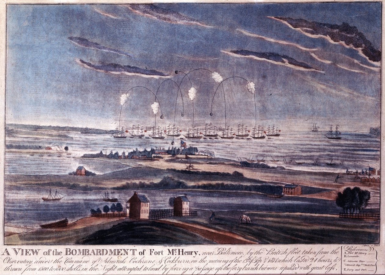 El ataque británico al Fuerte McHenry, Baltimore en 1812 de American Photographer