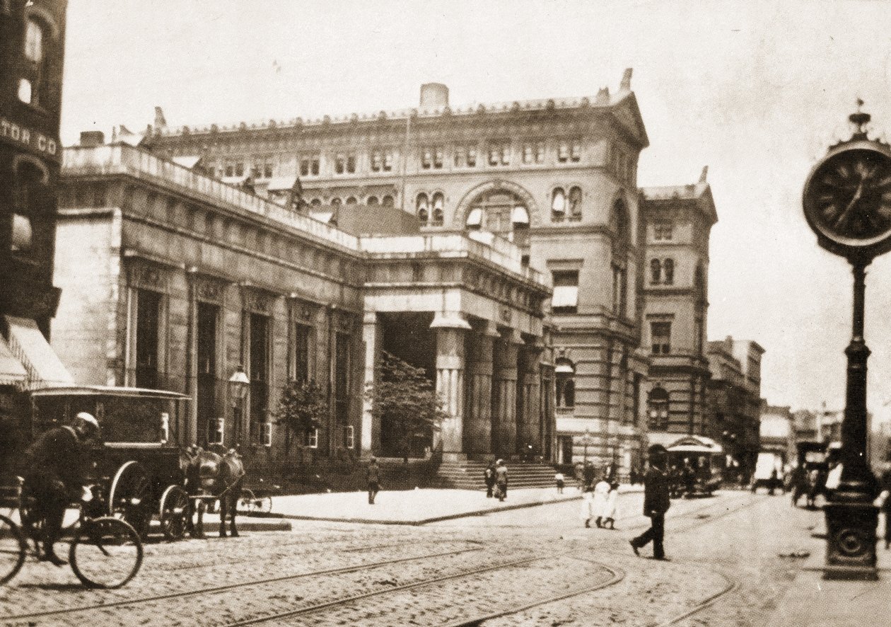 La antigua prisión Tombs y el Edificio de los Tribunales Penales, Calle Centre, Ciudad de Nueva York, 1895 de American Photographer