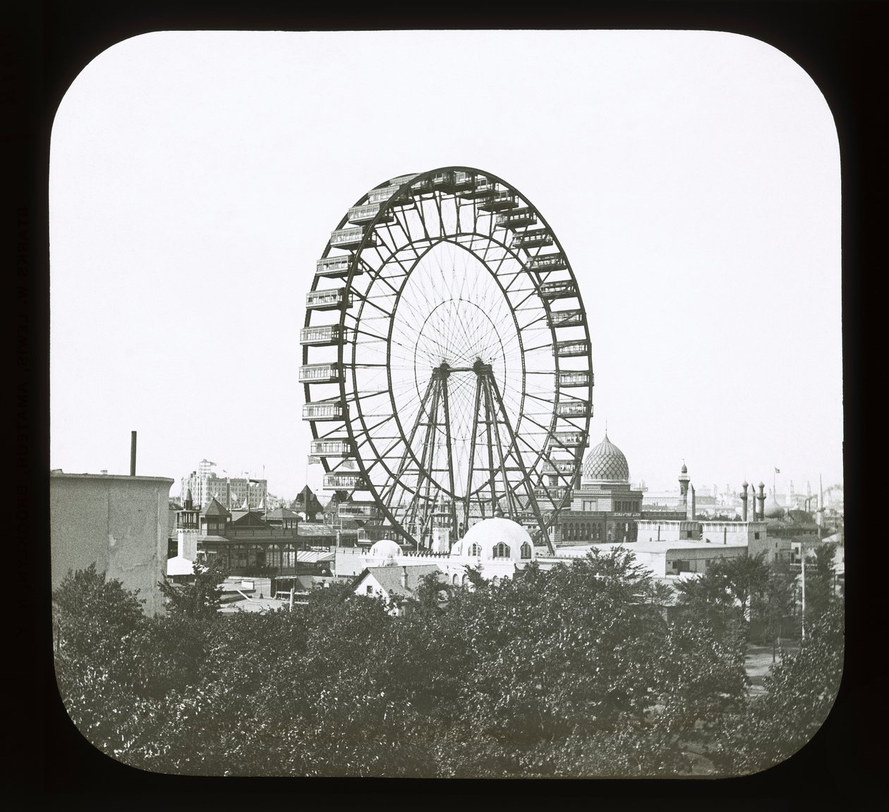 Exposición Mundial Colombina: Rueda de la Fortuna, Chicago, 1893 de American Photographer