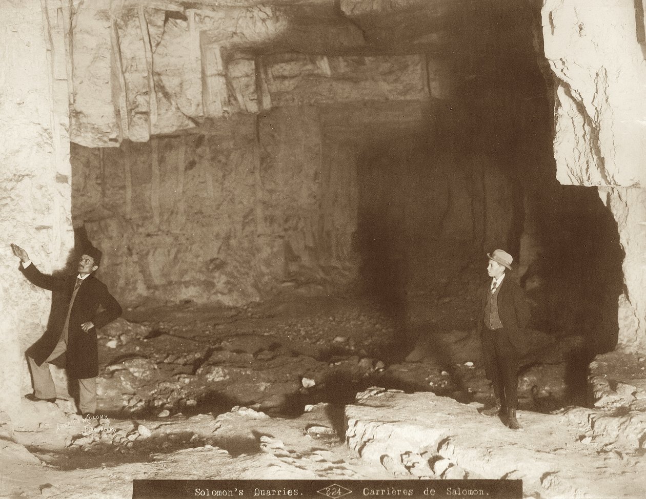 Cueva de Sedequías, Jerusalén, 1898-1911 de American Photographer
