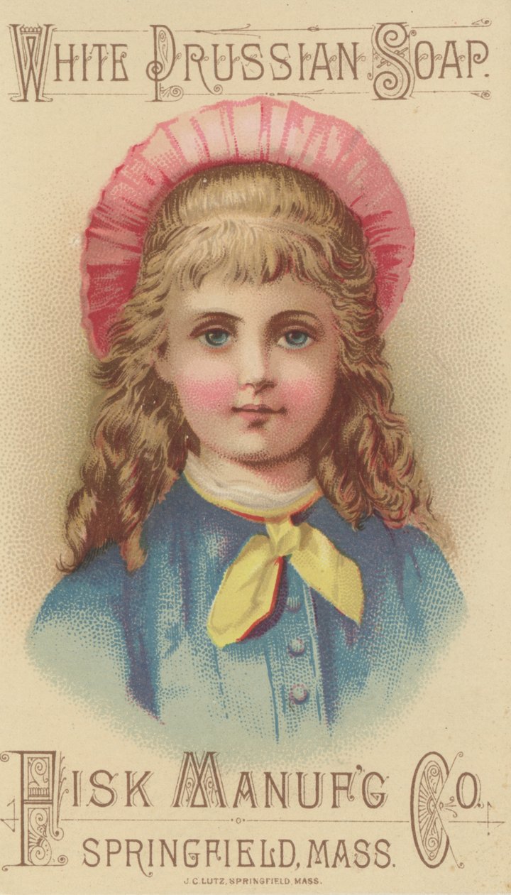 Anuncio de Fisk Manufacturing Co. White Prussian Soap, c.1880 de American School