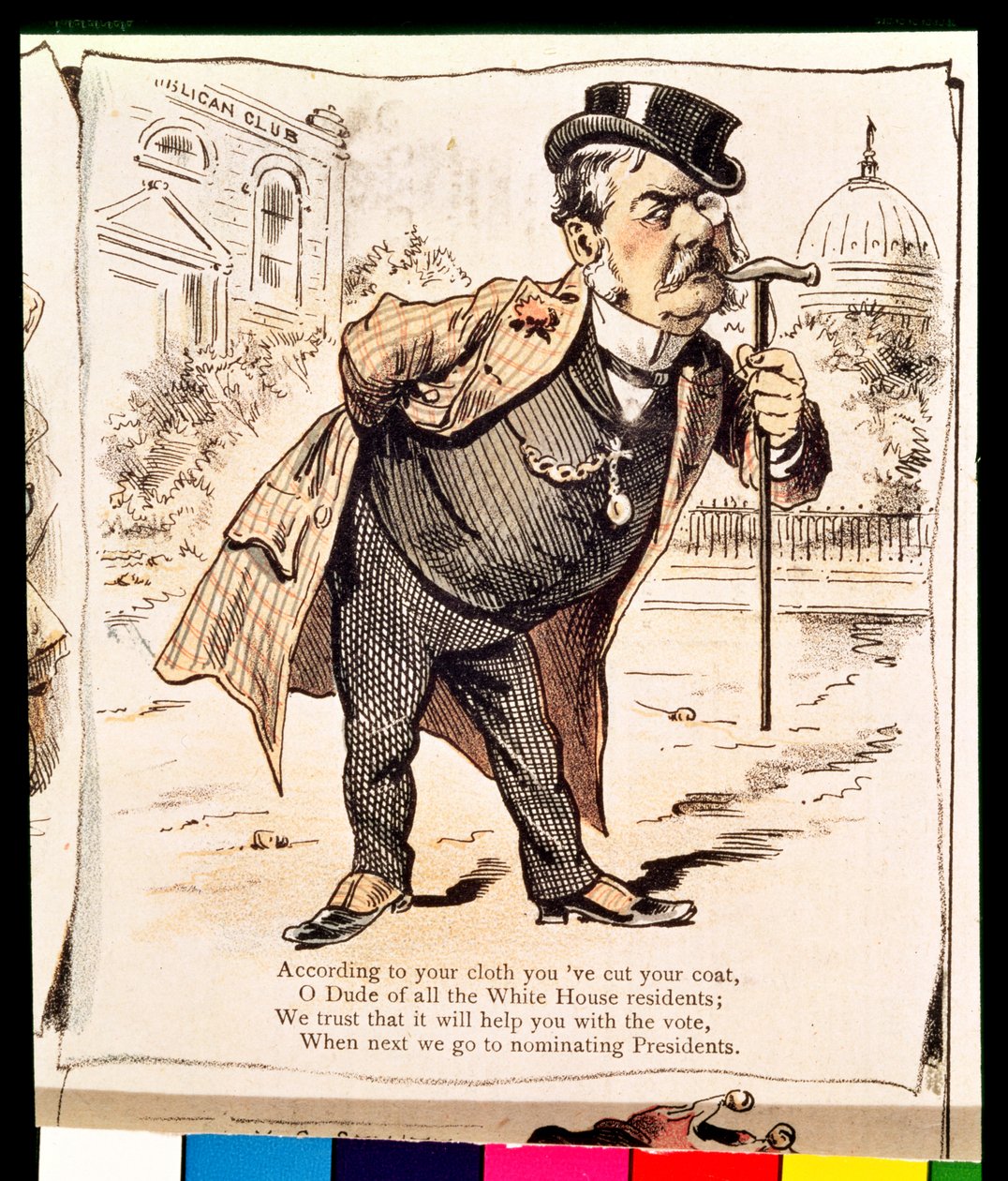 Caricatura de Chester Alan Arthur, c.1883 de American School