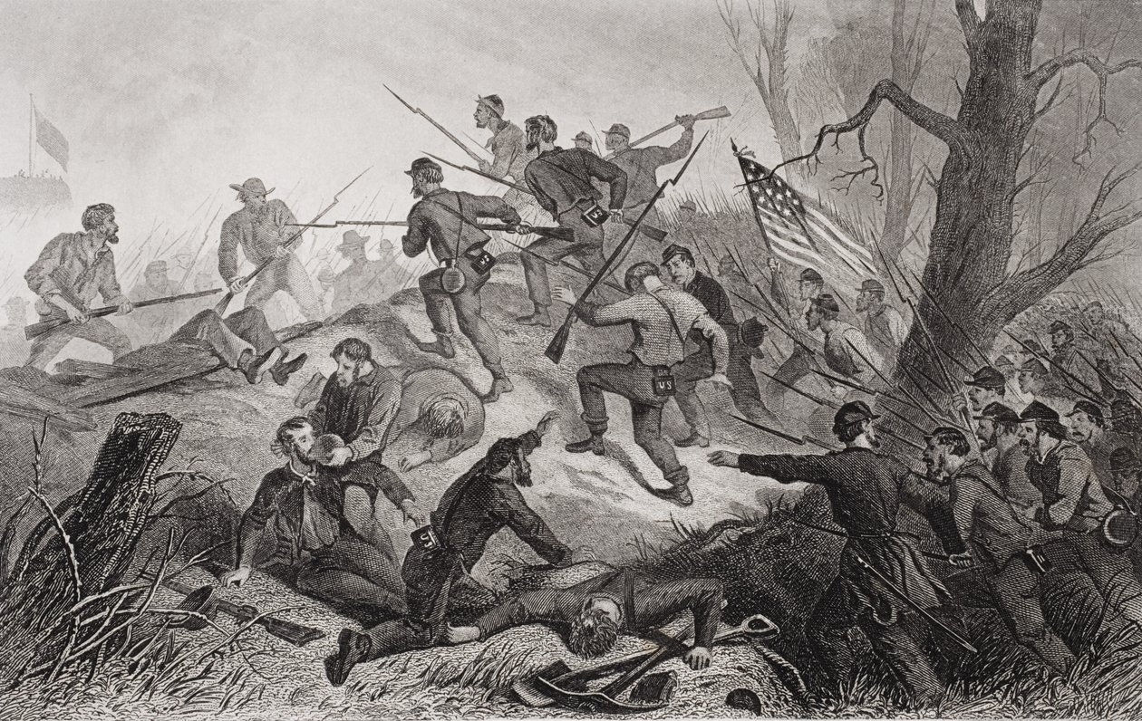 Carga en Fort Donelson, Tennessee, 1862 de American School