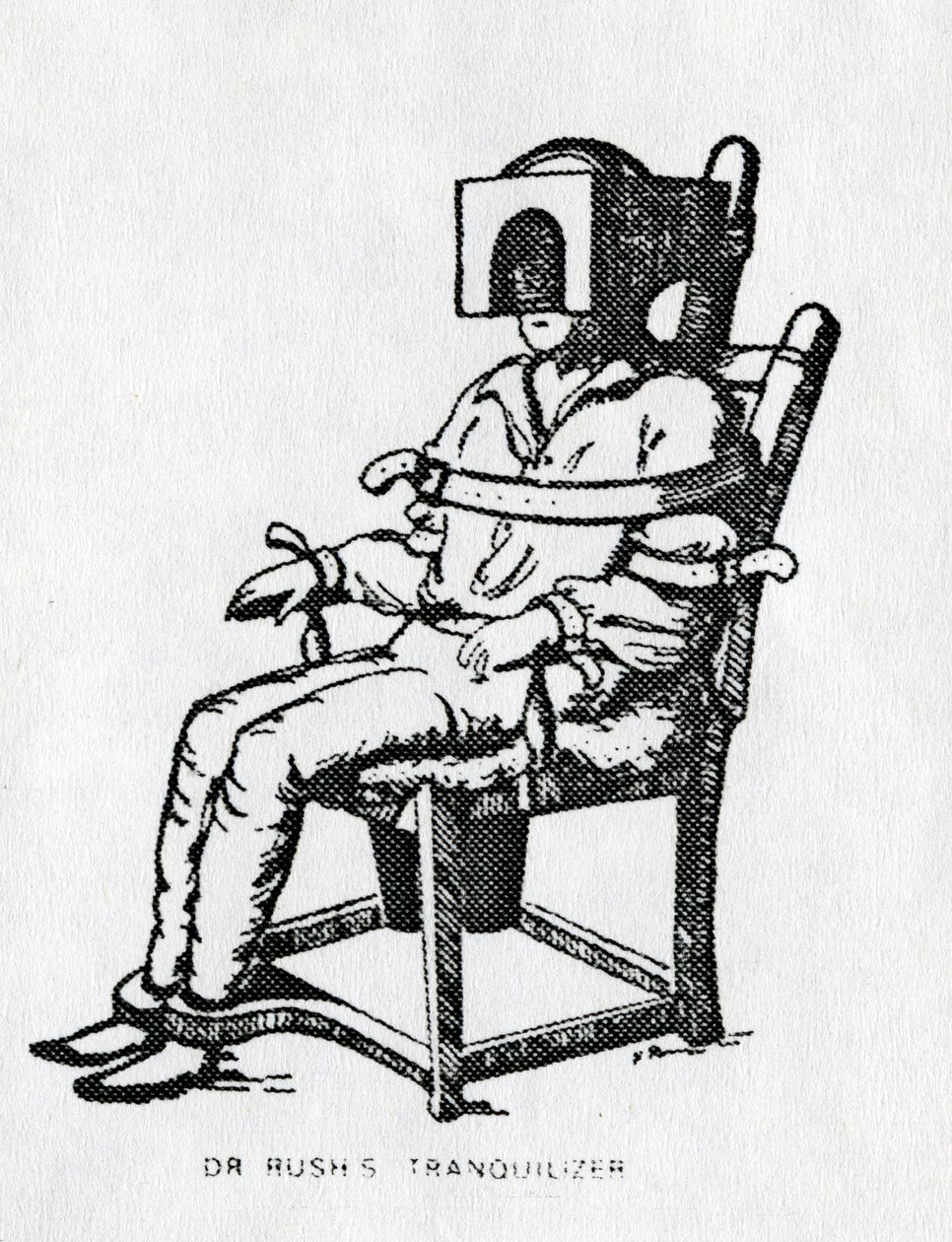 Silla tranquilizadora del Dr. Rush de American School