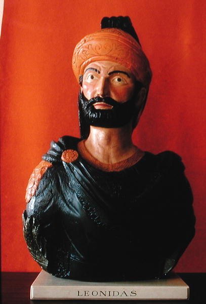 Figura de proa de Leonidas de la proa de un barco de American School